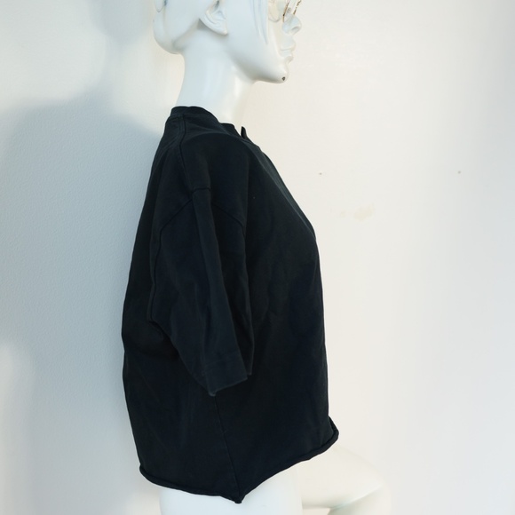 FILIPPA K Black Cropped Boxy Tee, Small - Picture 8 of 9